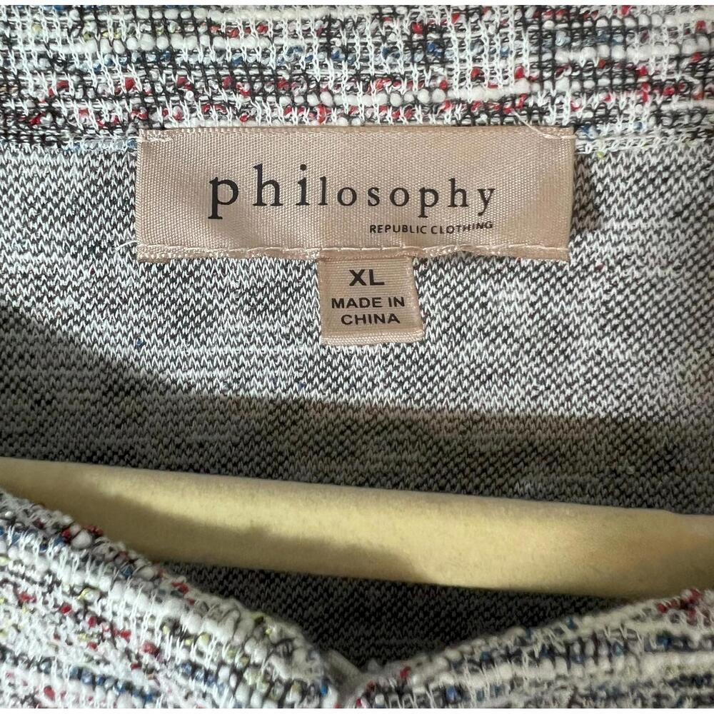 Philosophy Republic Clothing Tweed Boucle Jacket (Size XL)